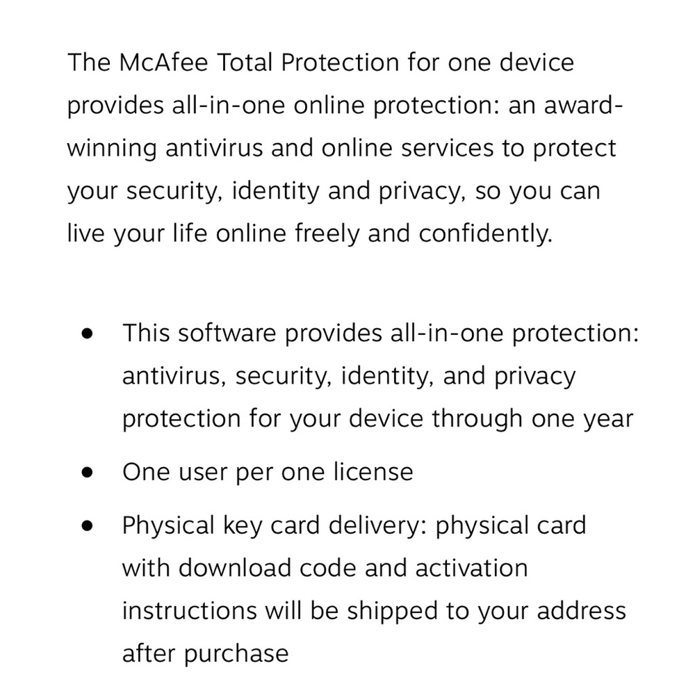 McAfee Total Protection for 1 User, Windows/Mac/Android/iOS/ChromeOS - Picture 4 of 6